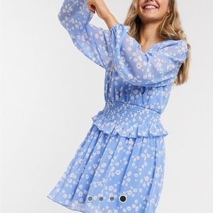 Floral mini skater dress